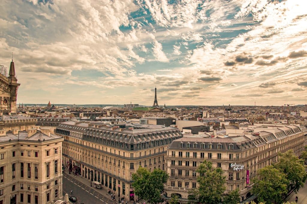 Paris couché de soleil